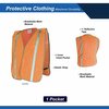 Ge Orange Safety Vest, Inner Pocket, W/Elastic strap GV074O